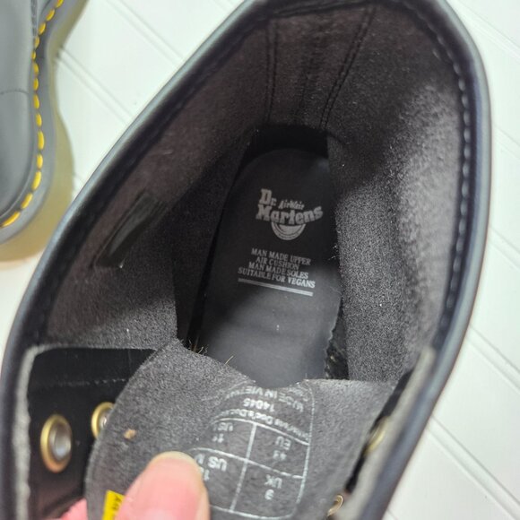 Dr. Doc Martens Men’s 10 Women's 11 Felix Ankle Combat Boots Black Lace Up 14045 - Picture 5 of 7